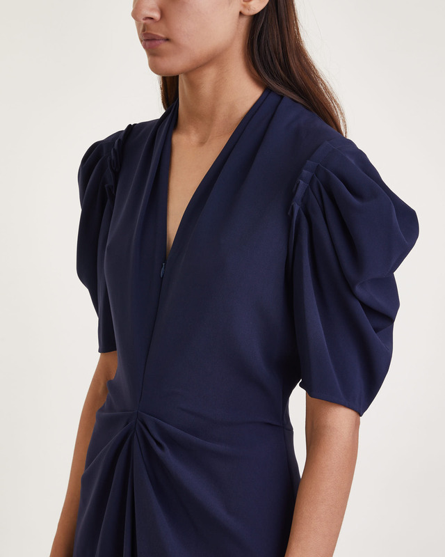 Proenza Schouler Klänning Matte Viscose Crepe Navy US 6 (EUR 38)