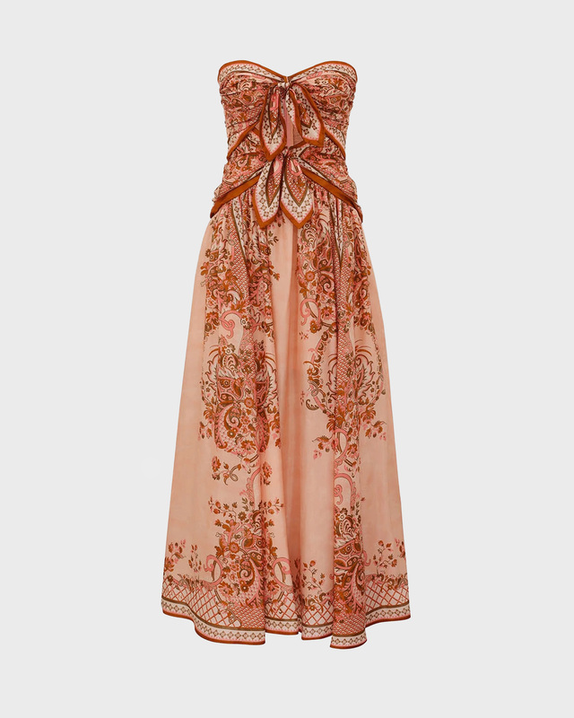 Zimmermann Kjole Aster Scarf Midi Light Pink 0 (XS-S)