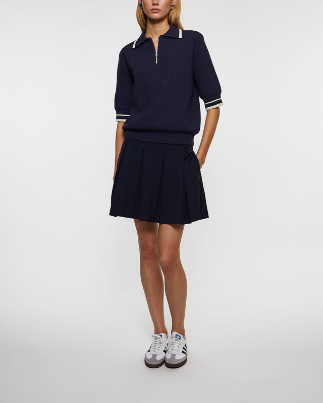 Wakakuu Icons Sweater Nantes Polo Knit Blue/White M