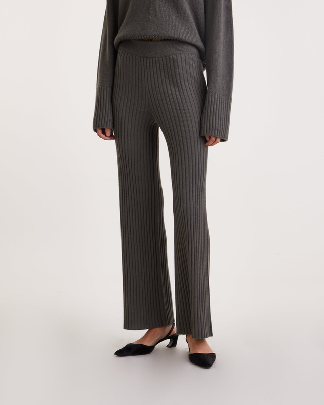 LISA YANG Byxor Delia Cashmere Grön 1 (S-M)