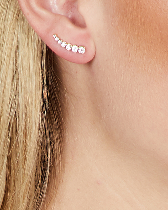 Sophie Bille Brahe Earring Petite Croissant De Lune Guld VÄNSTER