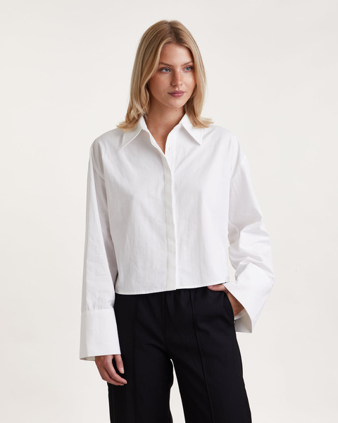 Skjorta Aliya Cropped Vit 1