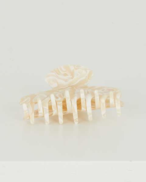 Hair Clip Carver Claw Creme 1