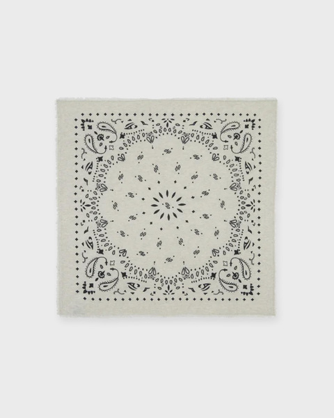 Hachiko Cashmere Bandana Scarf  Beige ONESIZE 1