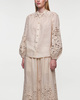 Zimmermann Blus Wylie Embroidered  Creme 1 (S-M)