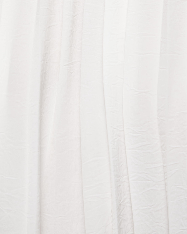 Vince Top Pleated A-Line Crew Neck Offwhite M