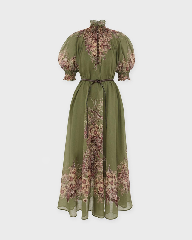 Zimmermann Klänning Ottie Swing Maxi Khaki 2 (M-L)