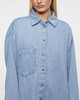 7 For All Mankind Klänning Overshirt Maxi Ljusblå S