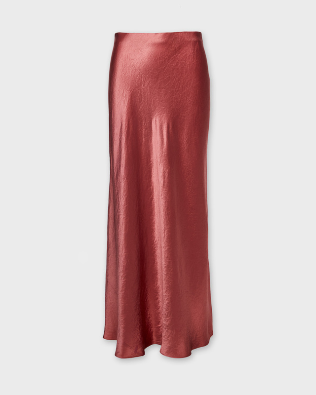 Vince Skirt Satin Maxi Wood L