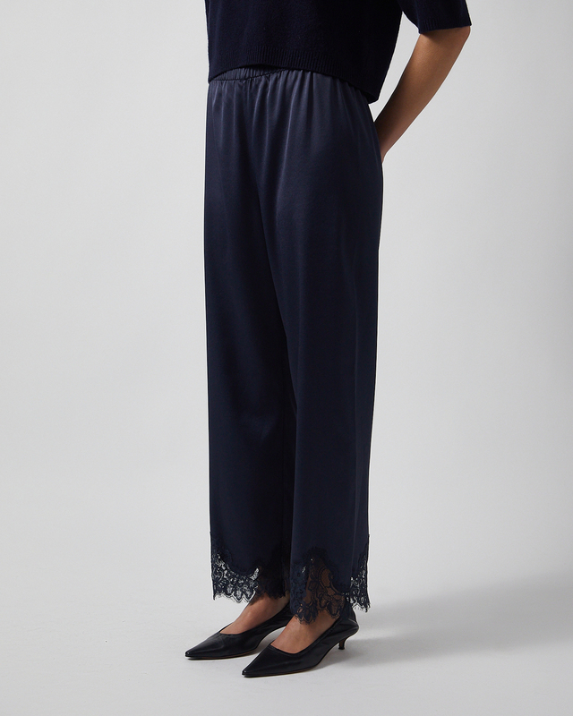 Wakakuu Icons Trousers Rayna Lace Navy L