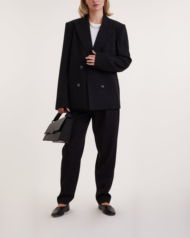 Teurn Studios Kavaj Double Breasted Jacket Svart 42