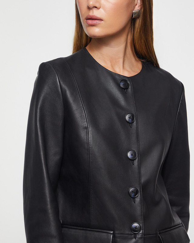 Wakakuu Icons Jacka Chinon Leather Svart L