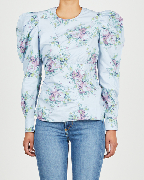 Blouse Printed Cotton Poplin Heather 1