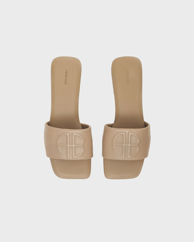 Anine Bing Sandaler Ria Slides Monogram Brun EUR 41