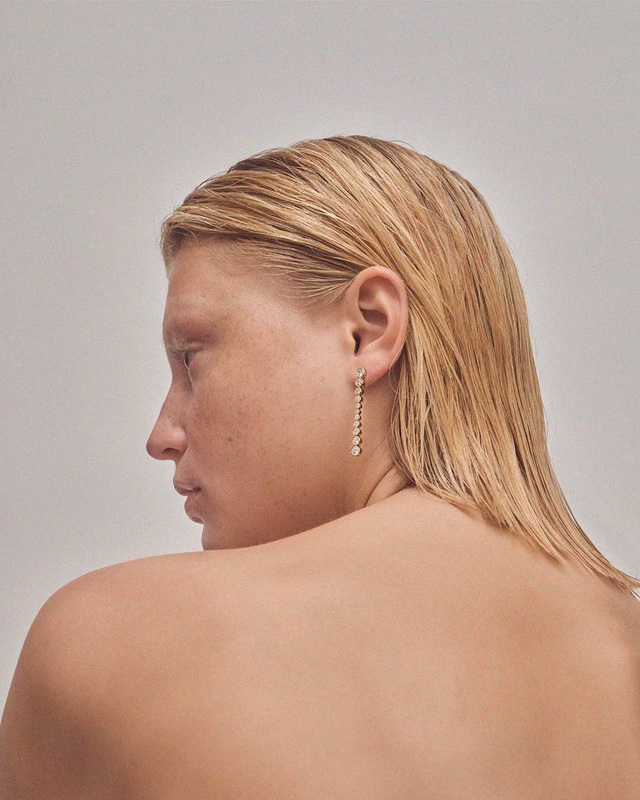 Ragbag Earrings Oda Long Guld ONESIZE