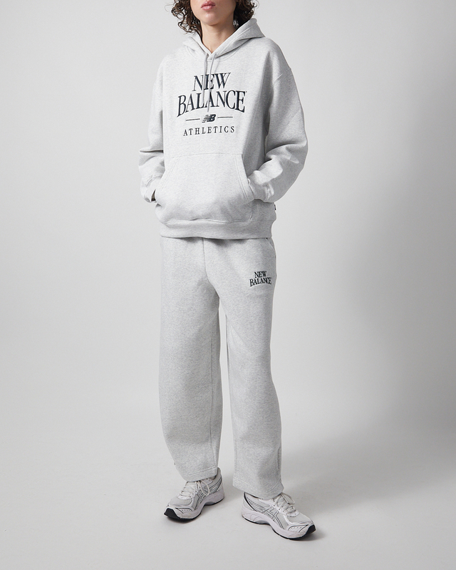 New Balance Hoodie Trackside Fleece Grey XL