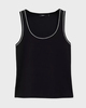 Theory Topp Scoop Neck Tank Svart S