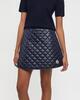 Moncler Kjol Diamond-Quilted Mini Navy IT 40 (EUR 34)