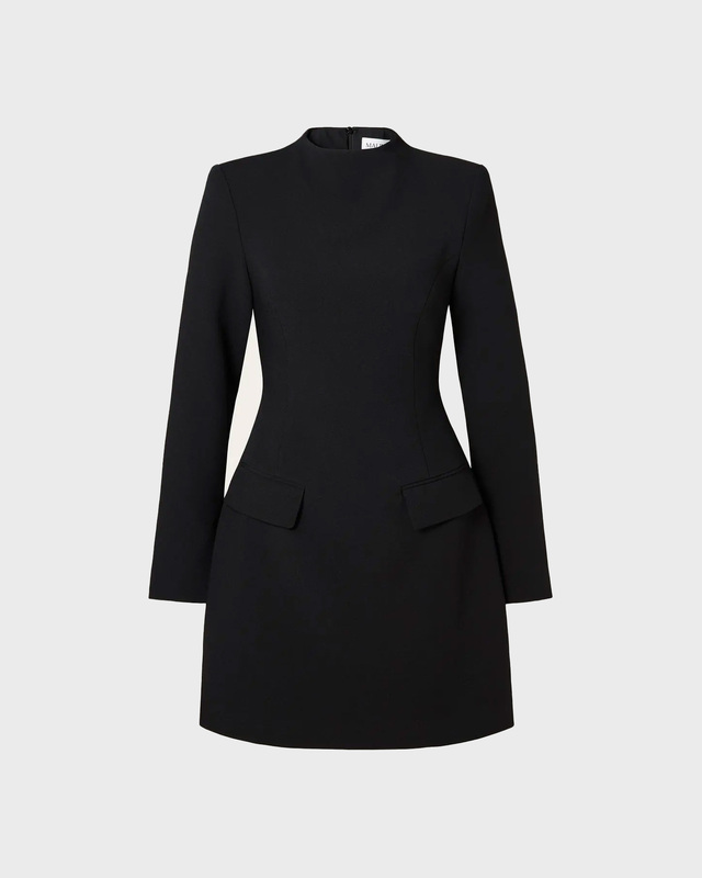 Malina Dress Leanna high neck mini Black 38