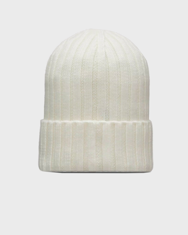 Moncler Beanie Wool Tricot Offwhite ONESIZE