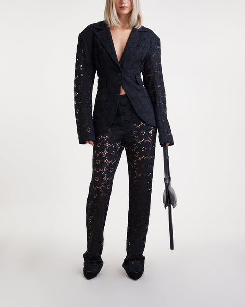 Blazer Lace Figure Fitted Svart 2
