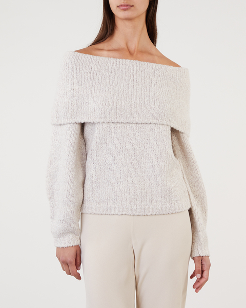 OFF SHOULDER PULLOVER Beige 1