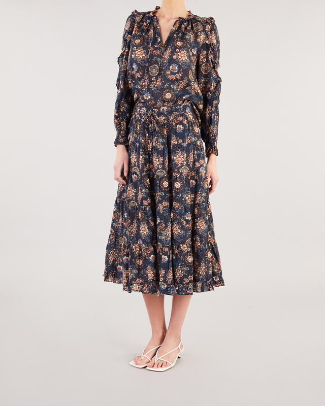 Ulla Johnson Verity Skirt Svart/grå US 2 ( EUR 34)
