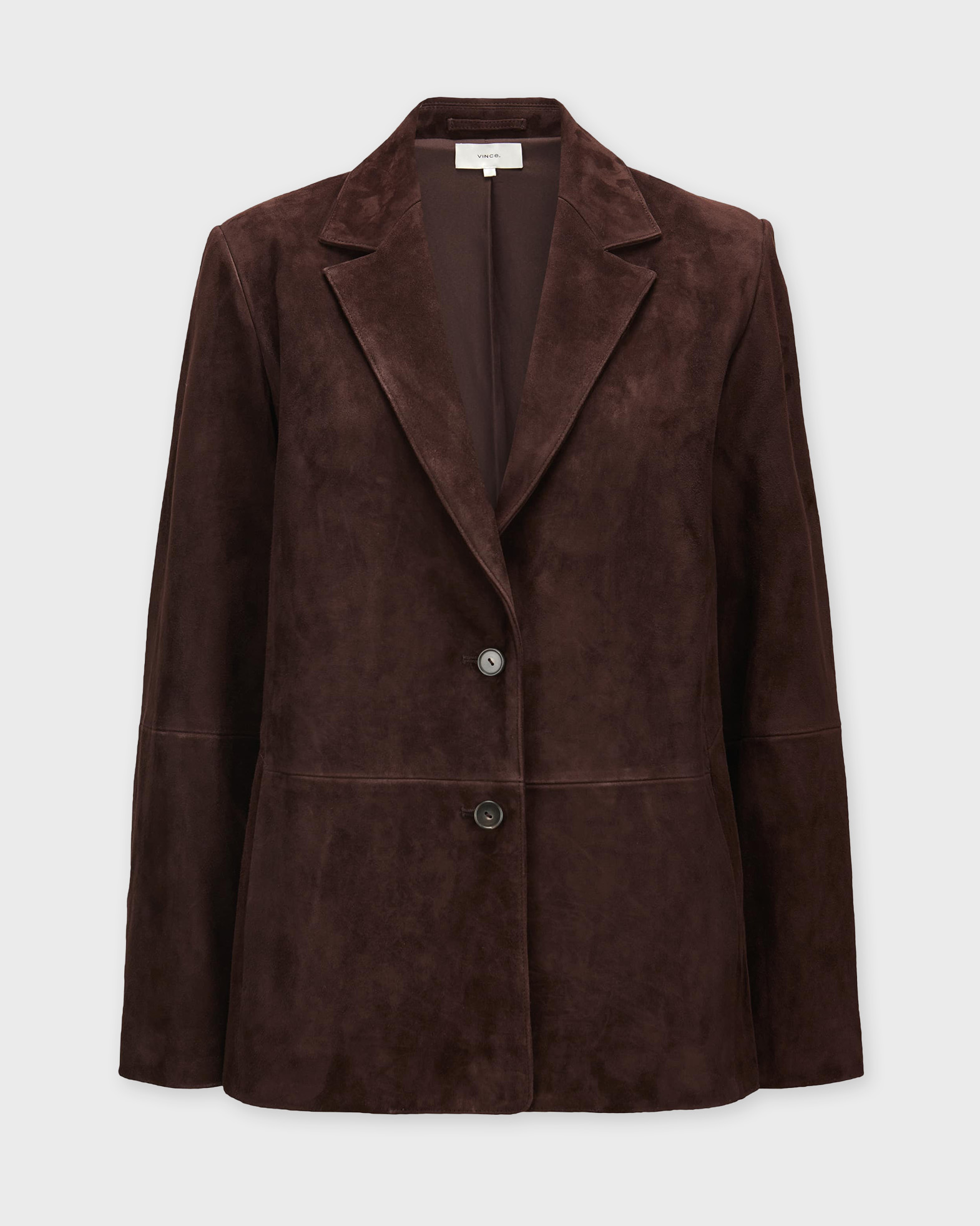Vince Women's Chocolate Blazer Suede Us 4 ( Eur 36)