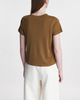 KHAITE T-Shirt Samson Satin Jersey Toffee L