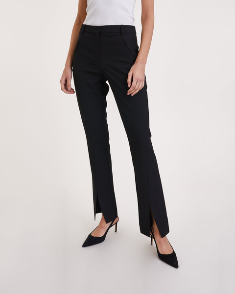 Trousers Angelie Long Split  Svart 1