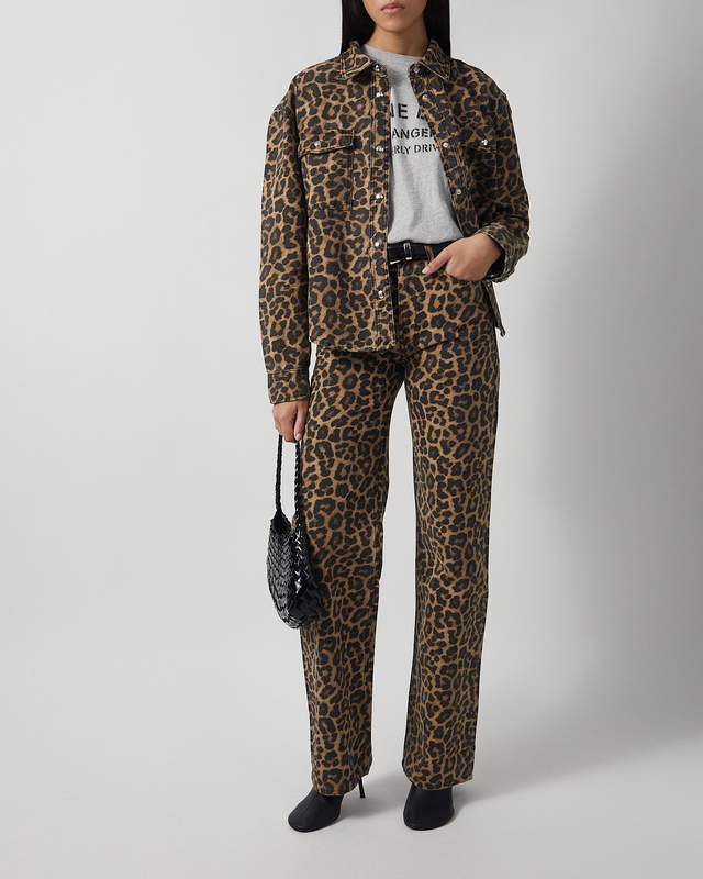 Anine Bing Jeans Hugh Leopard 28