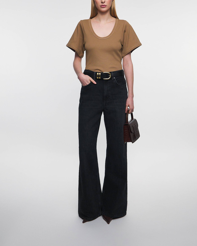 By Malene Birger T-shirt Lunai Ljusbrun M