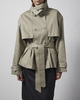ROTATE  Jacket Short Trench Coat Grey 36