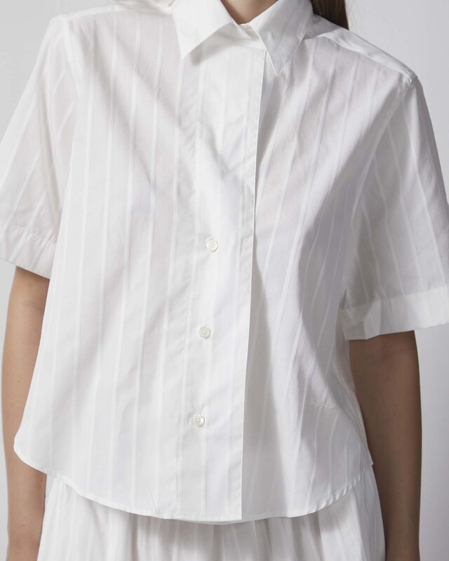 Dagmar Skjorta Short Sleeve Cotton White 38