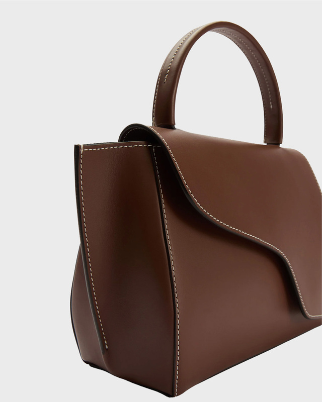 ATP Atelier Bag Arezzo Canella Contrast Stitch Brun ONESIZE