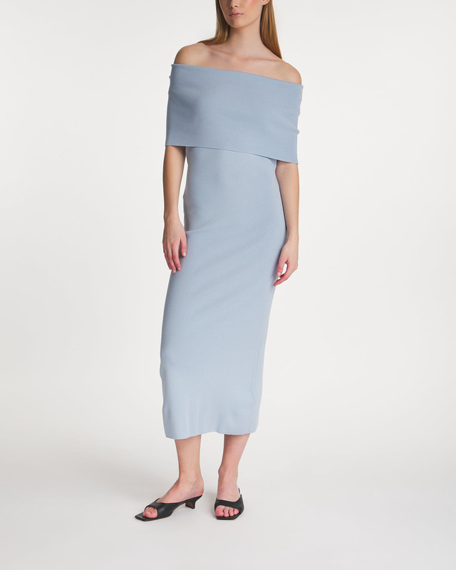 Filippa K Dress Off Shoulder Blå XS