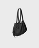 Yuzefi Skulderveske Scallop Pebble Grain Leather Svart ONESIZE