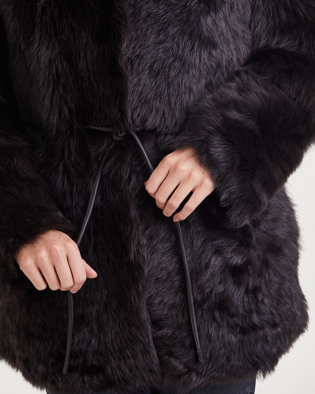 Zimmermann Jacket Luminosity Shearling  Chocolate M-L