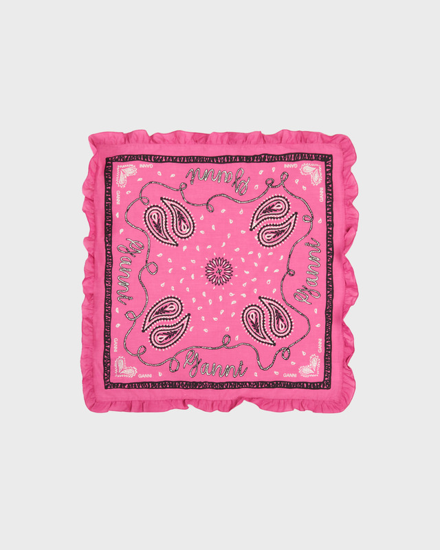 Ganni Bandana  Pink ONESIZE