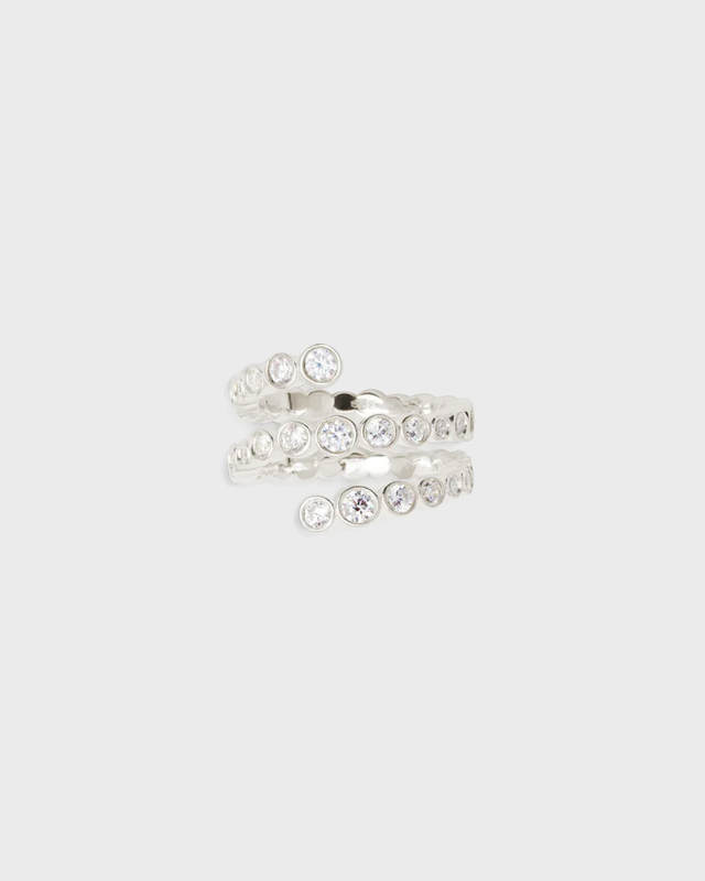 Ragbag Odette Spiral Ring Silver 56