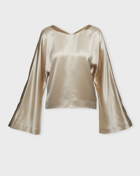 Blouse Palermo Satin Beige 1