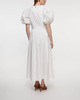 ROTATE Birger Christensen Klänning Puff Sleeve Midi  Vit 42