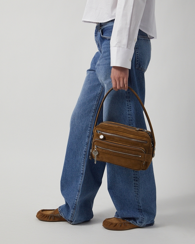 Acne Studios Väska Camero Party Suede Cognac ONESIZE