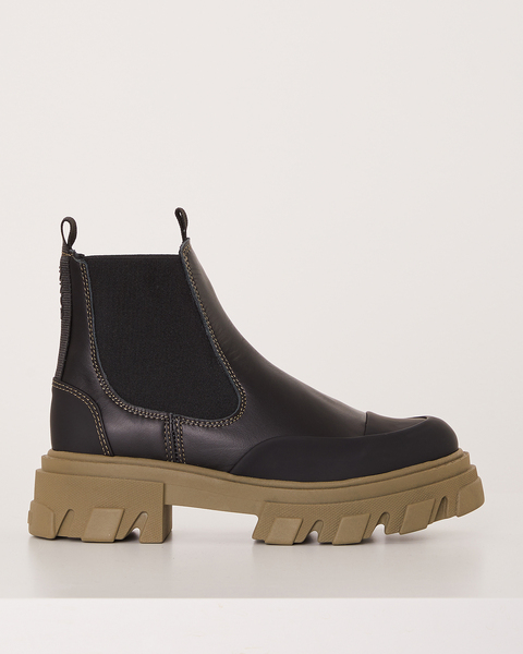 Boots Calf Leather Svart/grön 1