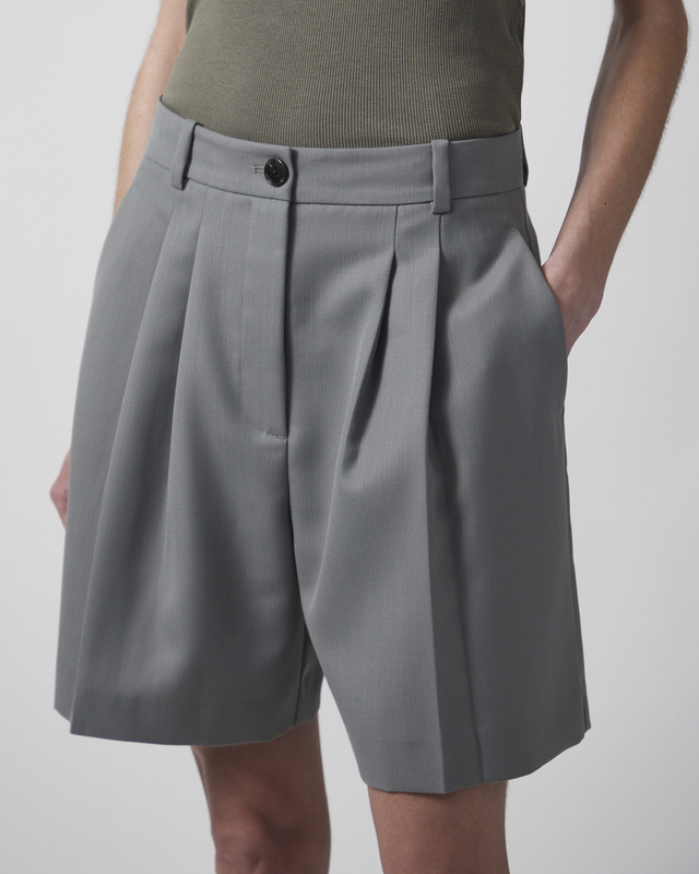 Anine Bing Shorts Brice Khaki Green 38