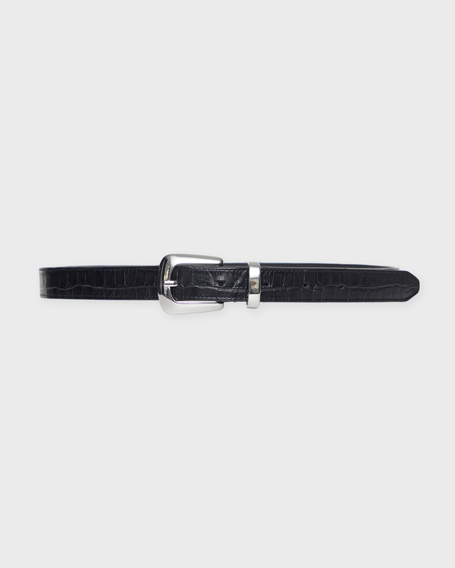 Wakakuu Icons Belt Croco Svart/silver 85