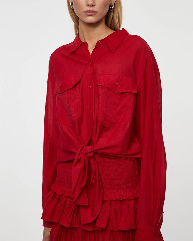 Isabel Marant Étoile Skjorta Nath Röd FR 40 (EUR 38)