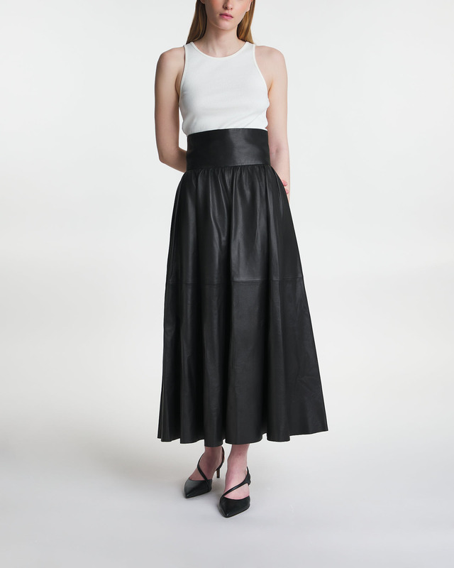 By Malene Birger Skirt Mivilo Leather Black 38