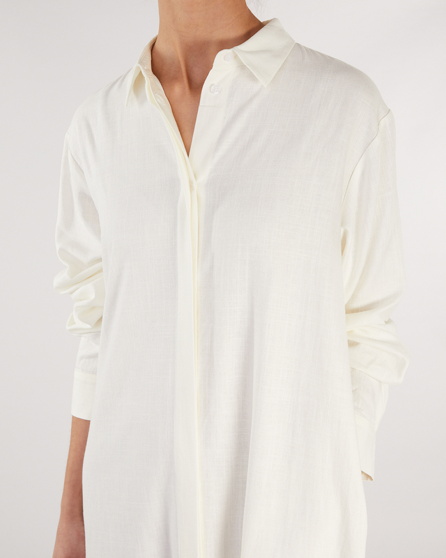 Wakakuu Icons Klänning Linen Shirt Vit S
