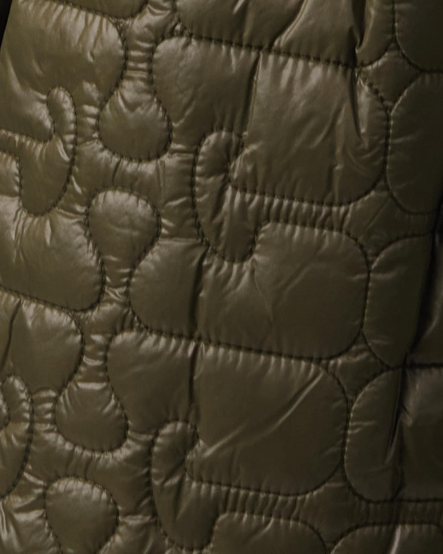 GANNI Jacka Shiny Quilt Midi Mörkgrön XXS/XS